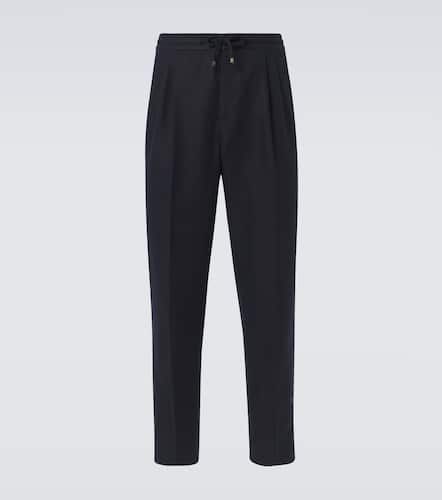 Linen and cotton tapered pants - Brunello Cucinelli - Modalova