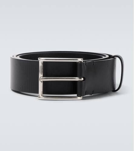 Check debossed leather belt - Burberry - Modalova