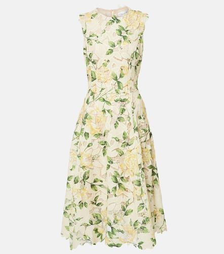 Printed midi dress - Oscar de la Renta - Modalova