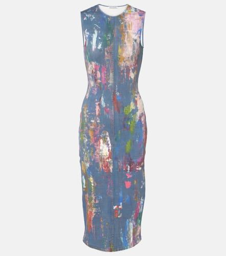 Enka printed cotton-blend midi dress - Acne Studios - Modalova