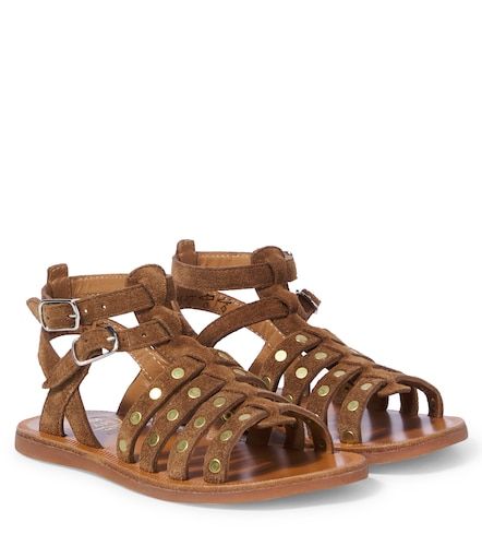 Sandalen Plagette aus Veloursleder - Pom d'Api - Modalova