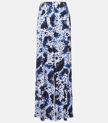 Printed high-rise wide-leg pants - Dries Van Noten - Modalova