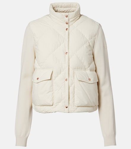 Cárdigan con paneles de plumas - Moncler - Modalova