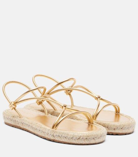 Bali metallic leather espadrille sandals - Gianvito Rossi - Modalova