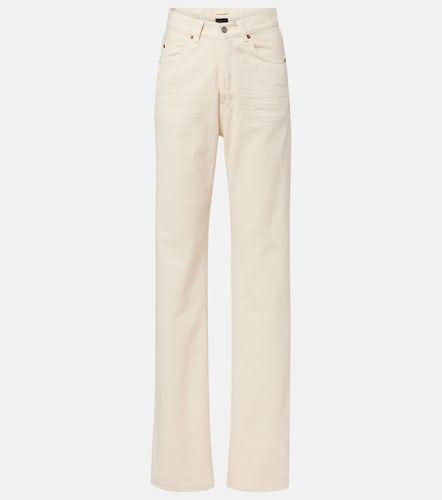 Jeans a gamba larga e vita alta - Saint Laurent - Modalova