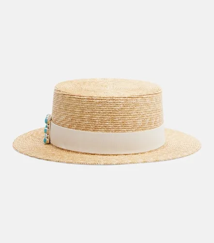 Tres Vivier straw boater hat - Roger Vivier - Modalova