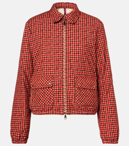 Lanset houndstooth cotton down jacket - Moncler - Modalova