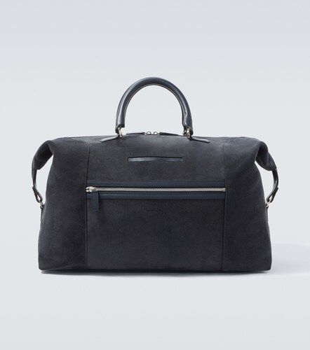 Borsa da viaggio in suede con pelle - Kiton - Modalova