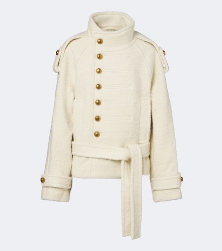 Belted wool and alpaca-blend jacket - Xu Zhi - Modalova