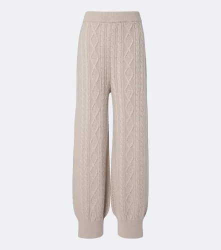 Bryndis cable-knit cashmere wide-leg pants - Lisa Yang - Modalova