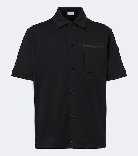 Moncler Camisa de algodón con piel - Moncler - Modalova