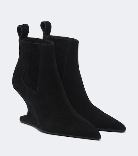 Botas Cantilever de ante con cuña - Rick Owens - Modalova
