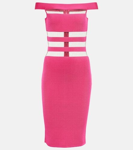 Balmain Miniabito con mesh - Balmain - Modalova