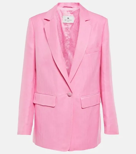 Etro Blazer de seda y lino - Etro - Modalova