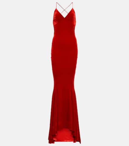 Norma Kamali Fishtail velvet gown - Norma Kamali - Modalova