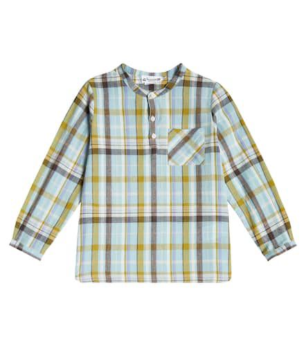 Artiste checked cotton and linen shirt - Bonpoint - Modalova