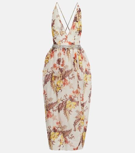 Matchmaker embellished floral midi dress - Zimmermann - Modalova