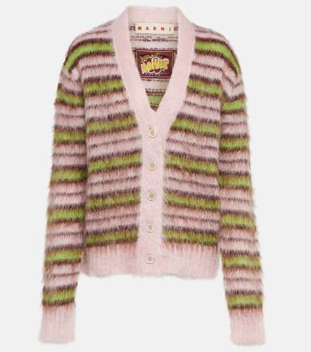 Marni Striped mohair-blend cardigan - Marni - Modalova