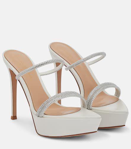 Cannes leather platform sandals - Gianvito Rossi - Modalova