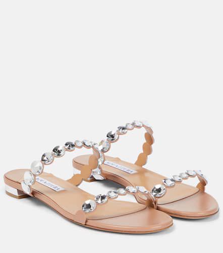 Maxi-Tequila embellished leather sandals - Aquazzura - Modalova