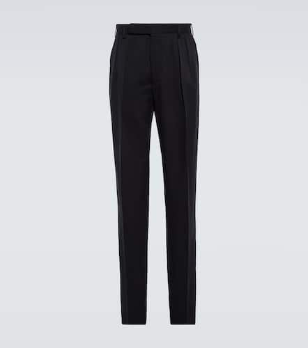 Pleated silk gabardine pants - Ralph Lauren Purple Label - Modalova