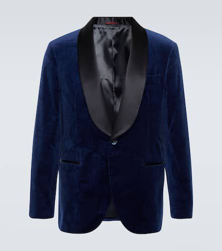 Paisley cotton velvet tuxedo jacket - Brunello Cucinelli - Modalova