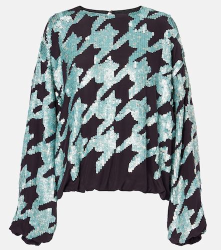 Sudadera de seda pata de gallo - Dries Van Noten - Modalova