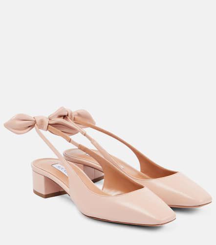 Very Bow Tie 35 leather slingback pumps - Aquazzura - Modalova