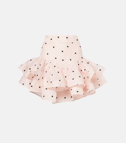 Crush Flip ruffled linen and silk miniskirt - Zimmermann - Modalova