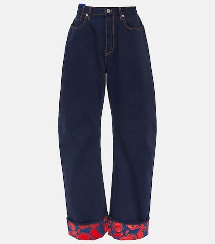 Jeans a gamba larga e vita alta - Burberry - Modalova