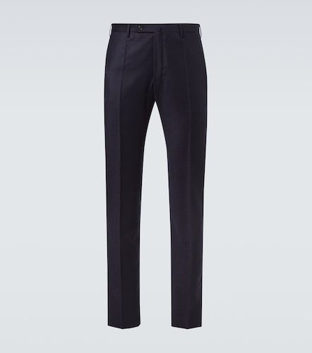 Virgin wool flannel slim pants - Slowear - Modalova