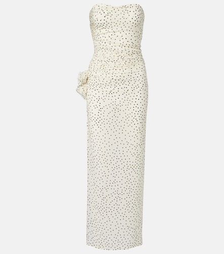 Robe longue à pois et fleurs - Magda Butrym - Modalova