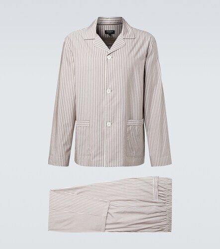 Pijama de seda, algodón y cachemir a rayas - Zegna - Modalova