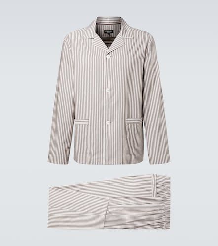 Pijama de seda, algodón y cachemir a rayas - Zegna - Modalova