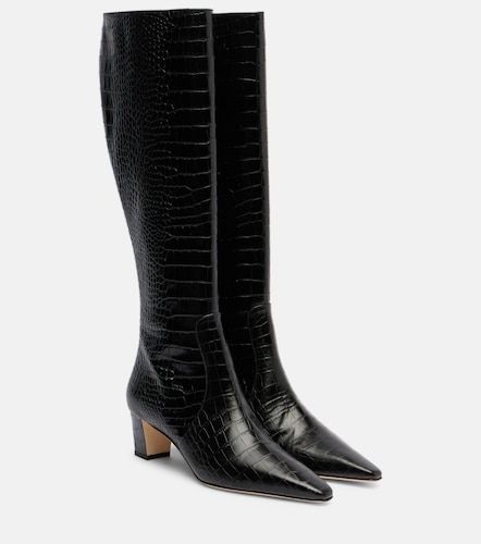 Penelope leather knee-high boots - Manolo Blahnik - Modalova