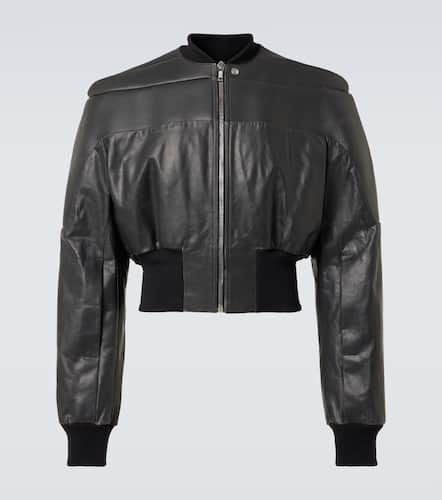 Cropped-Lederjacke Girdered - Rick Owens - Modalova