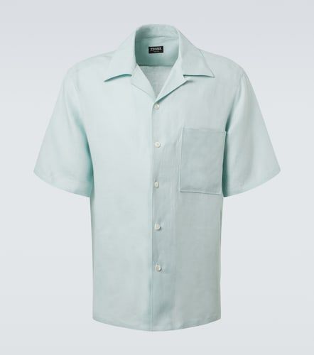 Zegna Camisa bowling de lino - Zegna - Modalova