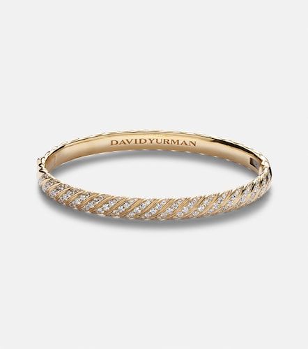 Sculpted Cable 18kt bangle with diamonds - David Yurman - Modalova