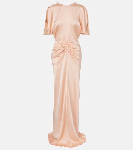 Isabella gathered satin gown - Victoria Beckham - Modalova