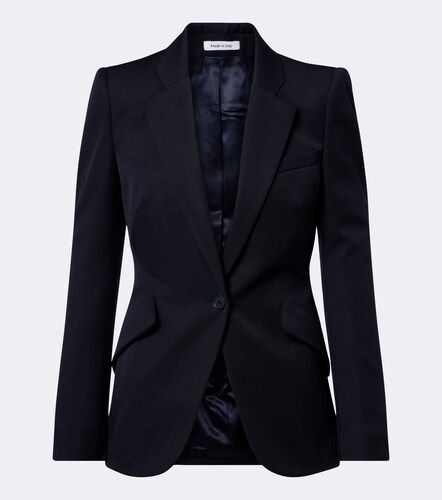 McQueen Wool grain de poudre blazer - McQueen - Modalova