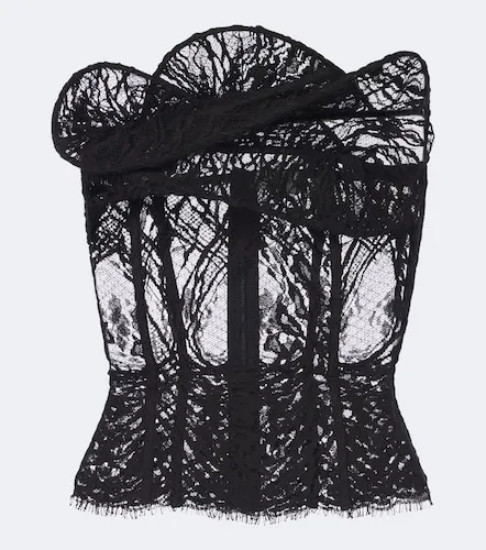Magda Butrym Draped lace corset - Magda Butrym - Modalova
