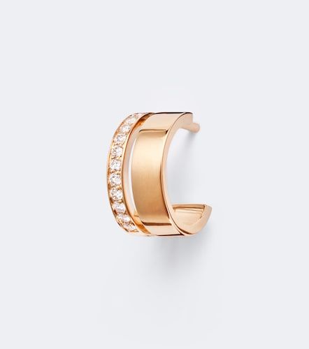 Berbere 18kt rose single hoop earring with diamonds - Repossi - Modalova