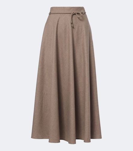Falda midi en mezcla de cachemir - Max Mara - Modalova