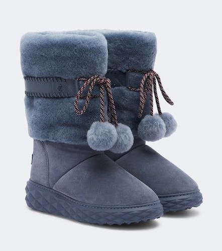 Stivali Cobi in suede con shearling - Jimmy Choo - Modalova