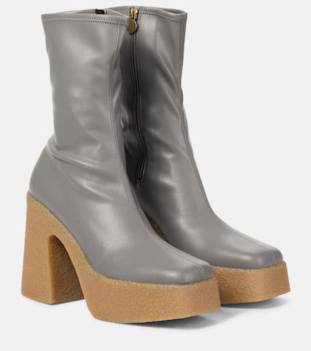 Faux leather platform ankle boots - Stella McCartney - Modalova