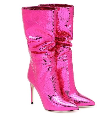 Stiefel aus Metallic-Leder - Paris Texas - Modalova