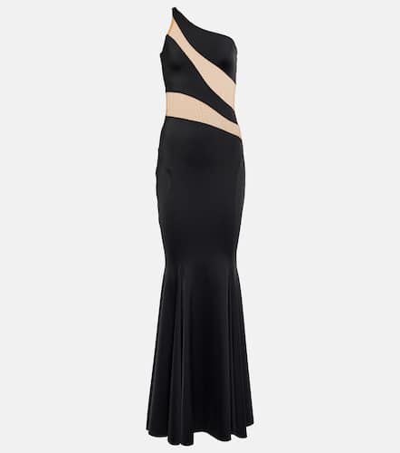 Mesh-paneled jersey gown - Norma Kamali - Modalova