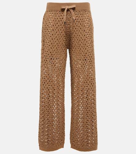 Cotton, linen and silk sweatpants - Brunello Cucinelli - Modalova