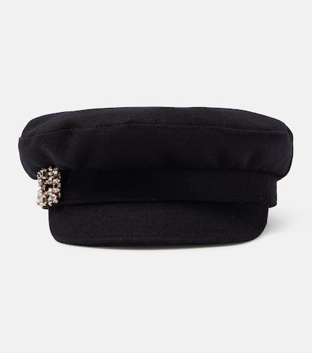 Embellished wool-blend hat - Roger Vivier - Modalova