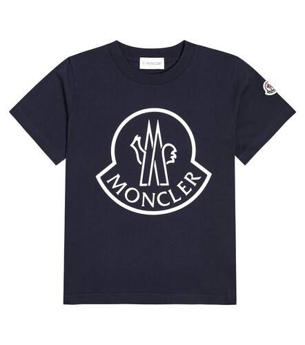 T-shirt in jersey di cotone con logo - Moncler Enfant - Modalova